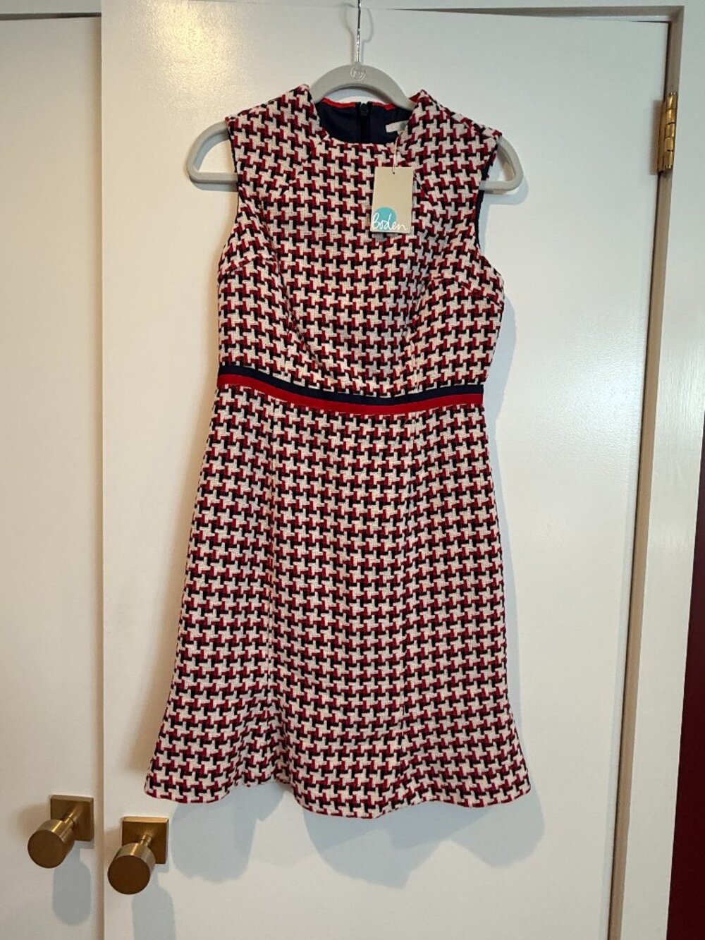 NWT Boden Houndstooth Shift Dress